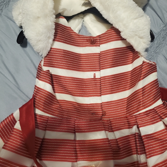 Red, white Jona Michelle dress and shrug 4t - Picture 3 of 4